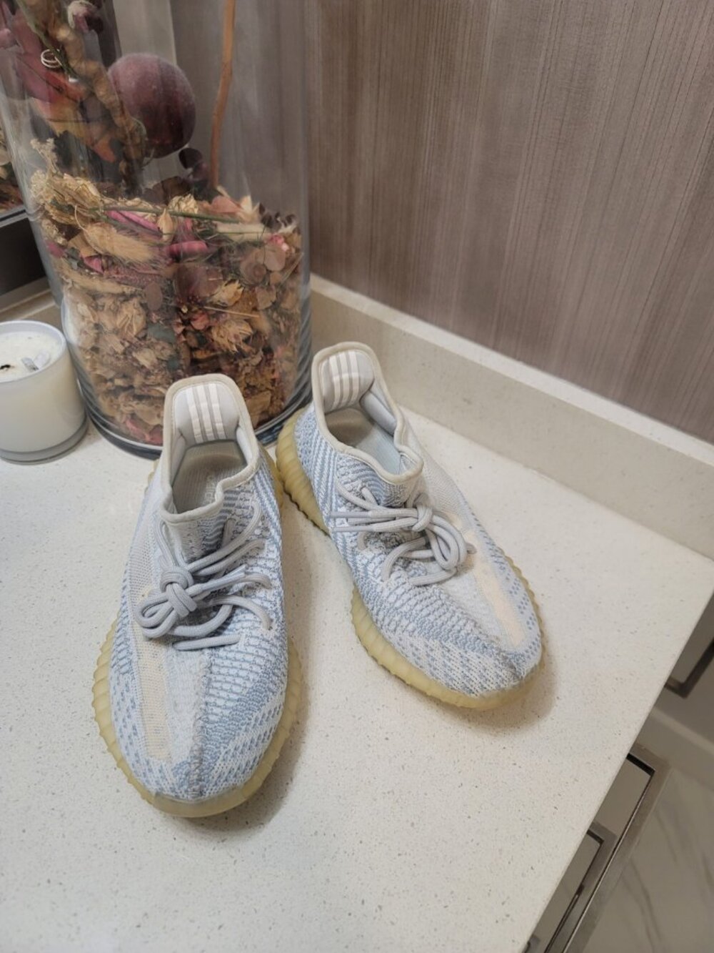 Adidas Yeezy Boost 350 V2 Size 7.5 Mens Sneakers Authentic White